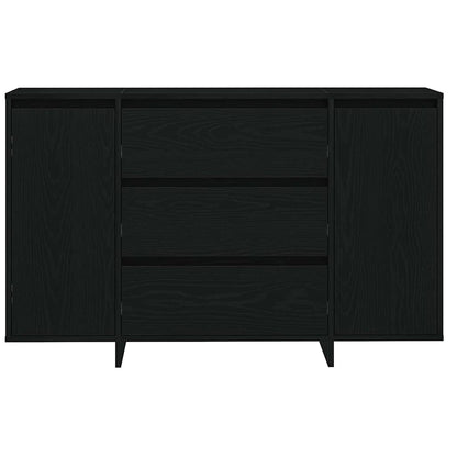 Sideboard Black Oak 120 x 41 x 75 cm Engineered Wood