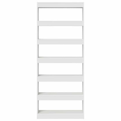 Book Cabinet with Shelf White 80 x 30 x 198 cm Engineered Wood