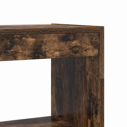 Book Cabinet Smoked Oak 80 x 30 x 198 cm Engineered Wood