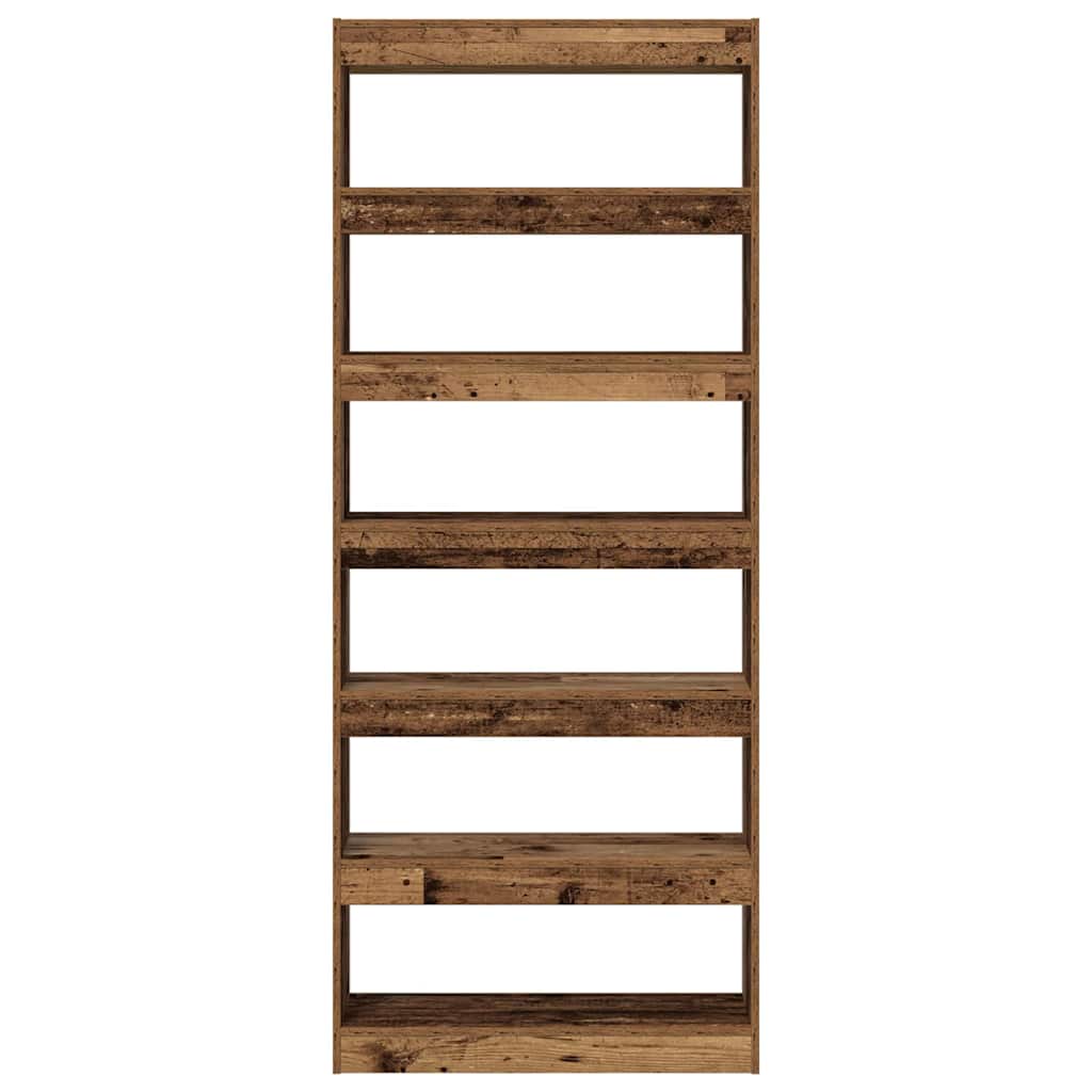 Book Cabinet Old Wood 80 x 30 x 198 cm Engineered Wood