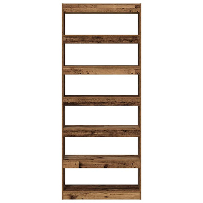 Book Cabinet Old Wood 80 x 30 x 198 cm Engineered Wood