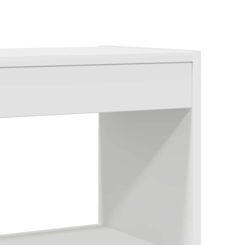 Book Cabinet White 100 x 30 x 198 cm Engineered Wood
