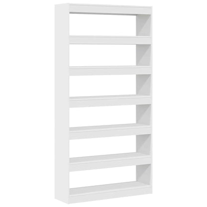Book Cabinet White 100 x 30 x 198 cm Engineered Wood