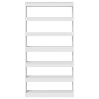Book Cabinet White 100 x 30 x 198 cm Engineered Wood