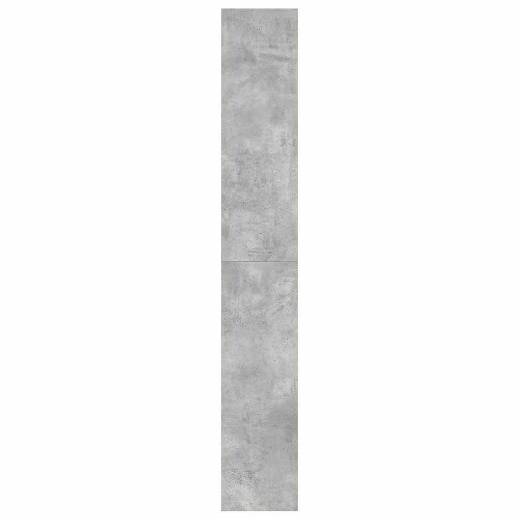 Book Cabinet Concrete Grey 100 x 30 x 198 cm Engineered Wood