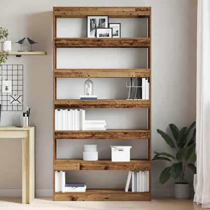 Book Cabinet 6-Tier 100 x 30 x 198 cm Engineered Wood