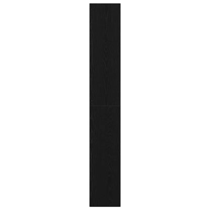 Book Cabinet Black Oak 100 x 30 x 198 cm Engineered Wood