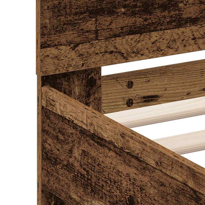 Bed Frame with Headboard Old Wood 180 x 200 cm Engineered Wood