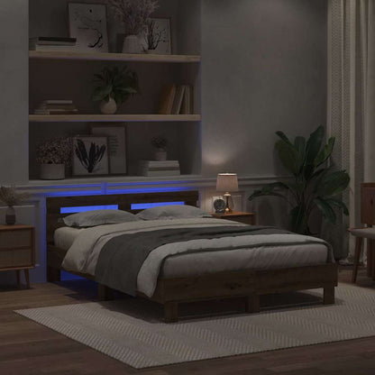 Bed Frame Artisan Oak 150 x 200 cm Engineered Wood