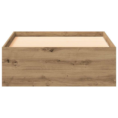 Bed Frame with Drawer Artisan Oak 100 x 200 cm Engineered Wood