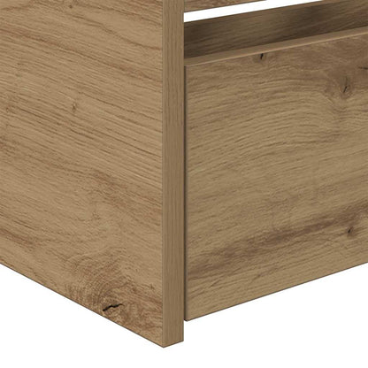 Daybed with Drawer Artisan Oak 100 x 200 cm Engineered Wood