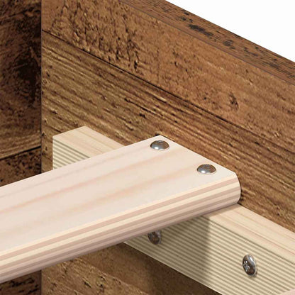 Bed Frame with Drawer Old Wood 90 x 190 cm Engineered Wood