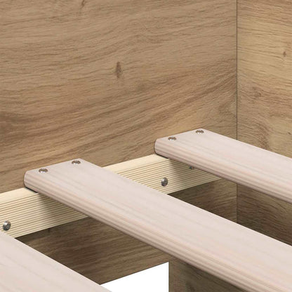 Daybed with Drawer Artisan Oak 90 x 200 cm Engineered Wood