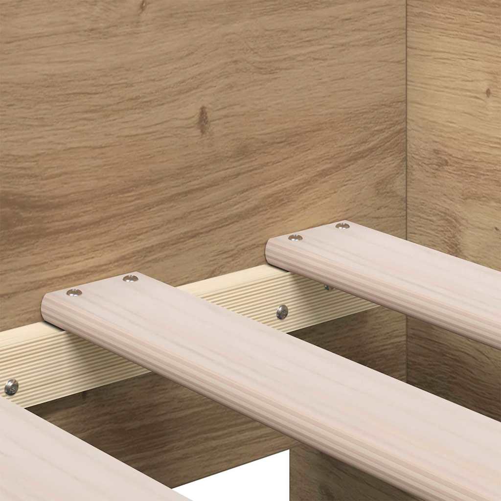 Daybed with Drawer Artisan Oak 75 x 190 cm Engineered Wood