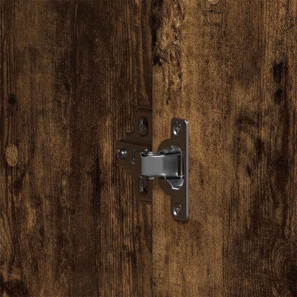 Wardrobe with Shelf Smoked Oak 55 x 25 x 189 cm Engineered Wood