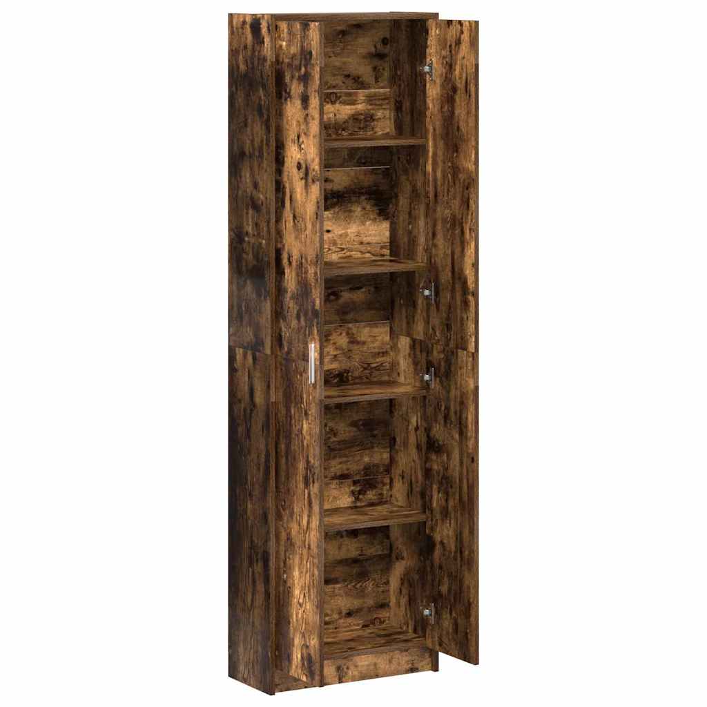 Wardrobe with Shelf Smoked Oak 55 x 25 x 189 cm Engineered Wood