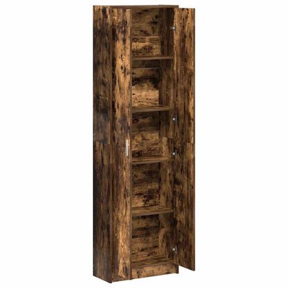 Wardrobe with Shelf Smoked Oak 55 x 25 x 189 cm Engineered Wood