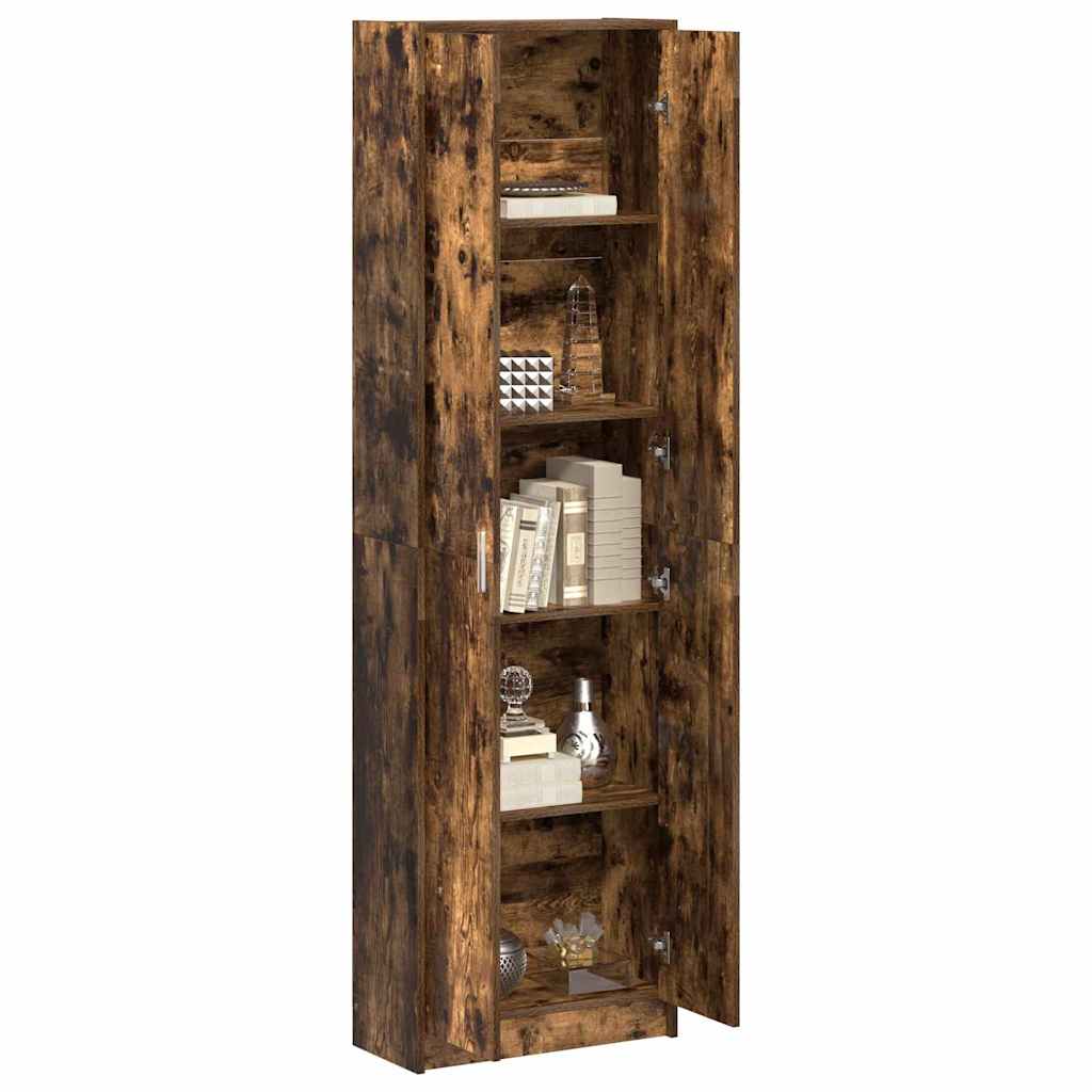 Wardrobe with Shelf Smoked Oak 55 x 25 x 189 cm Engineered Wood