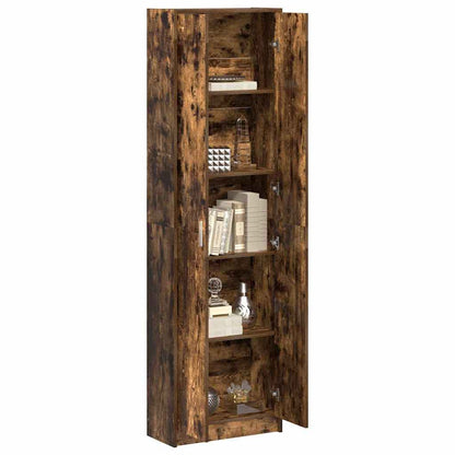 Wardrobe with Shelf Smoked Oak 55 x 25 x 189 cm Engineered Wood