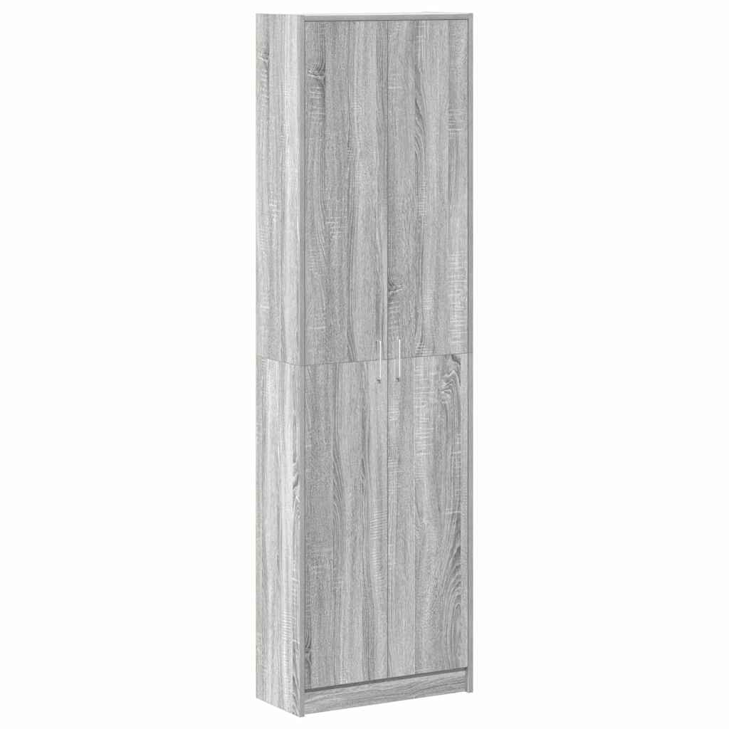 Wardrobe with Door Grey Sonoma 55 x 25 x 189 cm Engineered Wood
