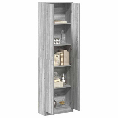 Wardrobe with Door Grey Sonoma 55 x 25 x 189 cm Engineered Wood