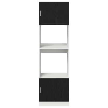 Hanging Cabinet Black Oak 60 x 57 x 207 cm Engineered Wood