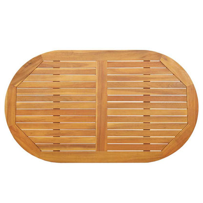 Table Top Oil Natural 120 x 70 x 2 cm Solid Acacia Wood