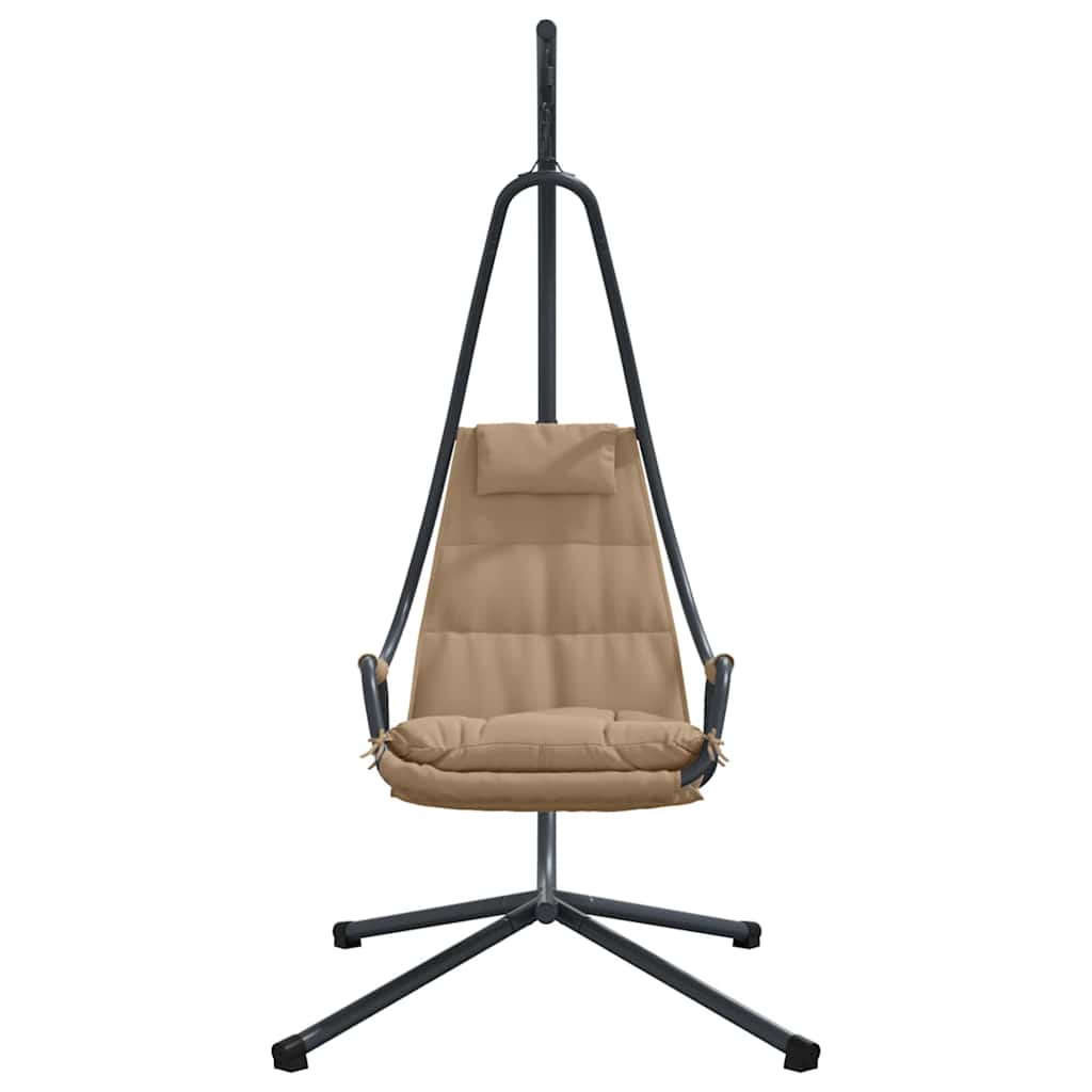 Hanging Egg Chair Folding Taupe 94 x 107 x 196.5 cm Steel