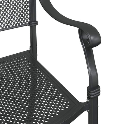 Garden Chair 2 pcs Black 55 x 55 x 92.5cm Aluminium