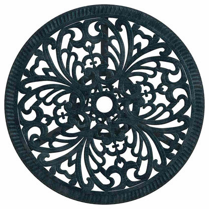 Garden Bistro Set 3 pcs Green Aluminium