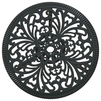 Garden Bistro Set 3 pcs Black Aluminium