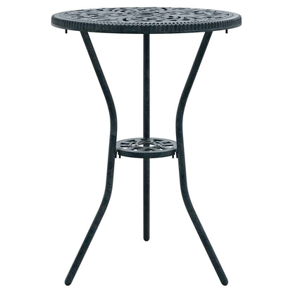 Garden Bistro Set 3 pcs Green Aluminium