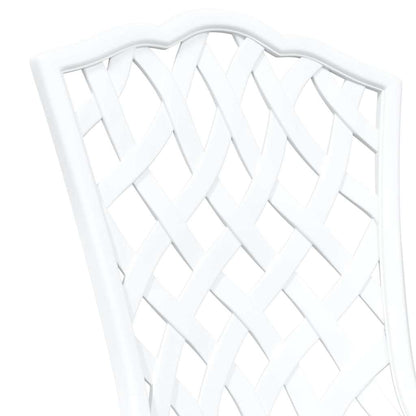 Garden Chair 2 pcs White 39 x 40 x 87cm Aluminium