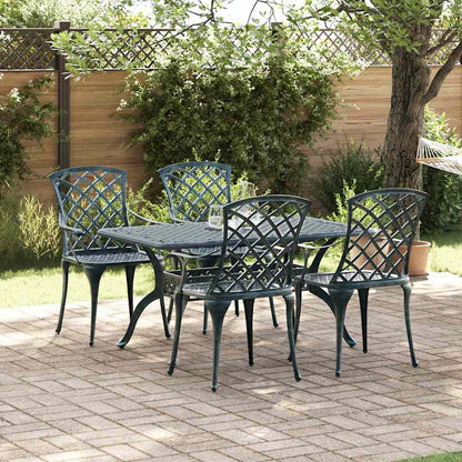 Garden Chair 4 pcs Green 61 x 60.5 x 93cm Aluminium