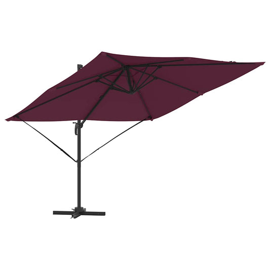 Roma Parasol Red 286 x 284 x 265 cm Aluminium and Polyester