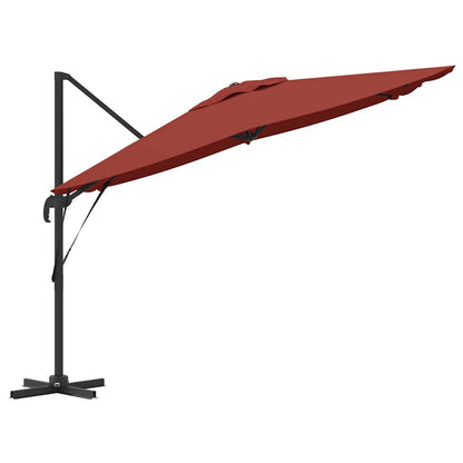 Roma Parasol Red 286 x 284 x 265 cm Aluminium and Polyester