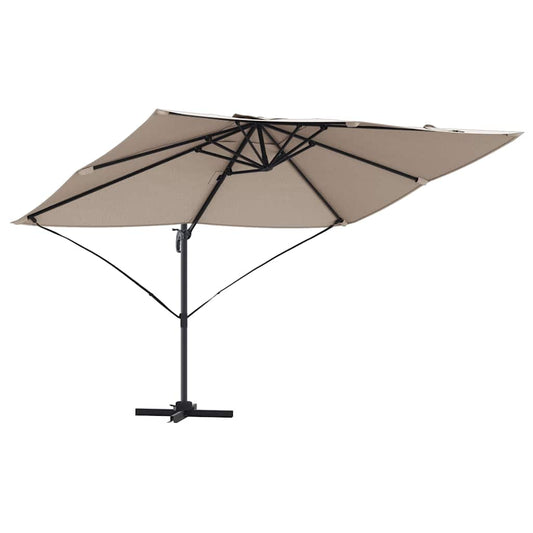 Cantilever Roma Parasol Taupe and Black 352 x 251 x 260 cm