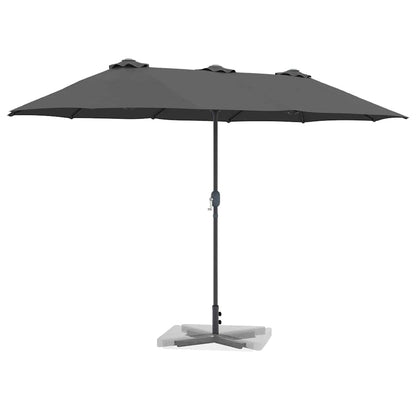 Garden Parasol Anthracite 370 x 197 x 239 cm