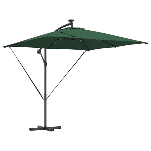 Cantilever Banana Parasol Green 249 x 249 x 250 cm