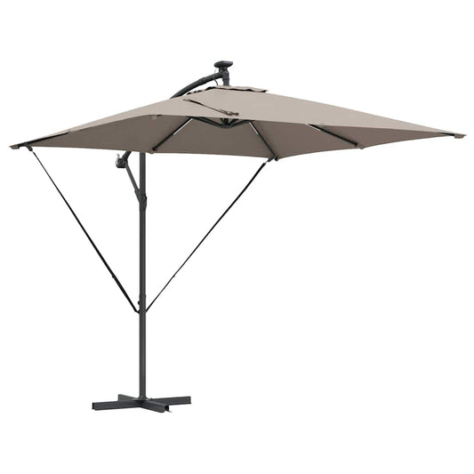 Cantilever Banana Parasol Taupe 249 x 249 x 250 cm