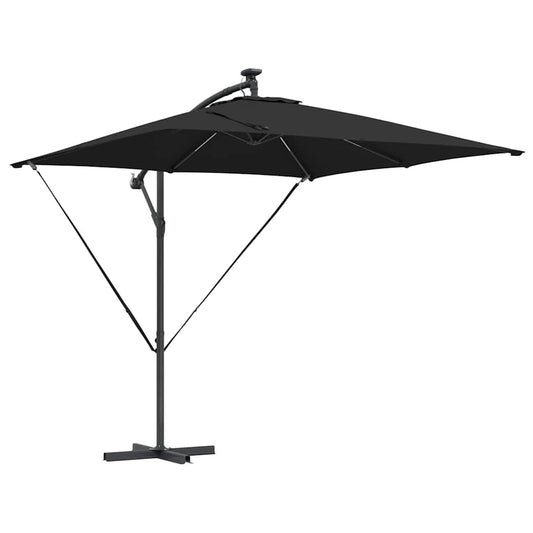 Cantilever Banana Parasol Black 249 x 249 x 250 cm
