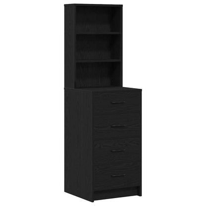 Dressing Table Black 78.5 x 41 x 135 cm Engineered wood