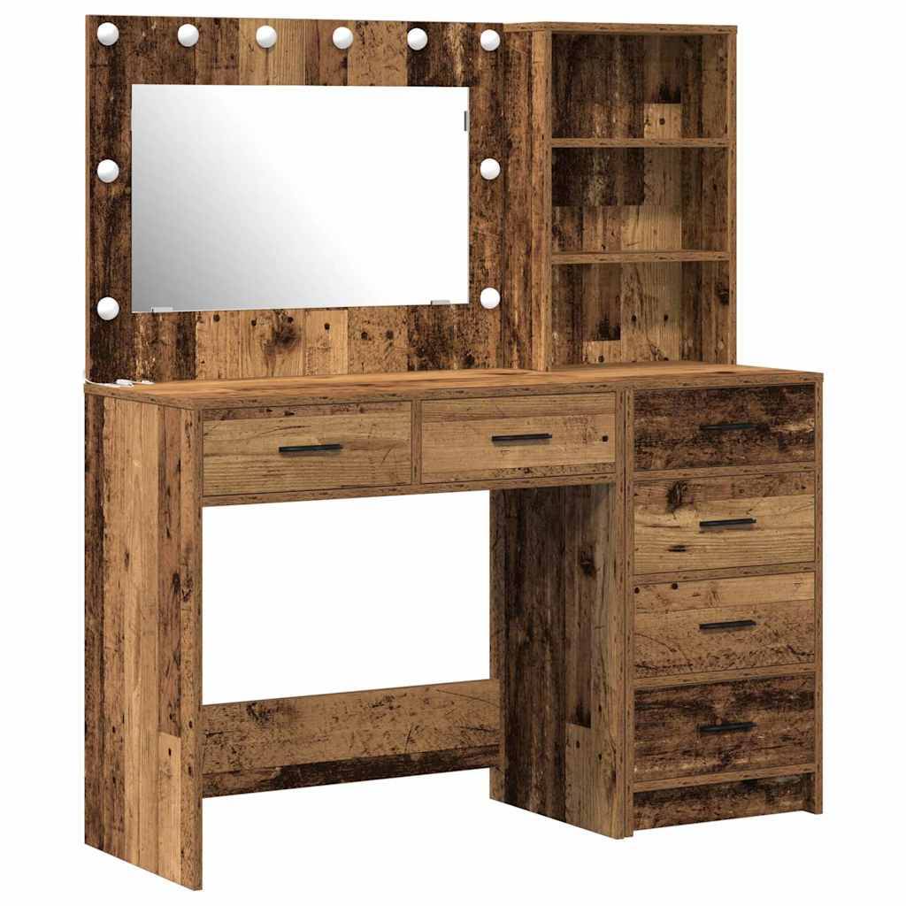 Dressing Table 2 pcs Brown 78.5 x 41 x 135 cm Engineered Wood