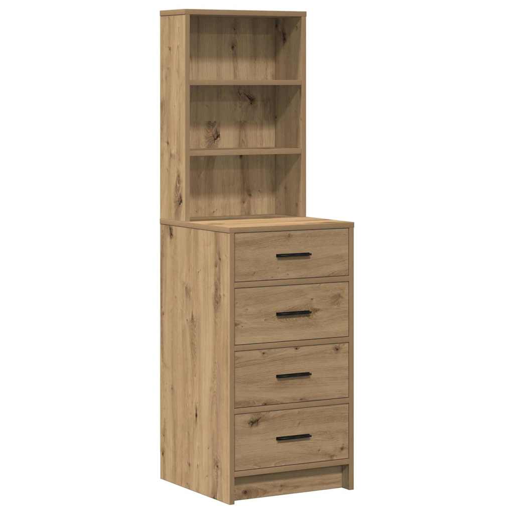Dressing Table 2 pcs Brown 50 x 41 x 135 cm Engineered wood