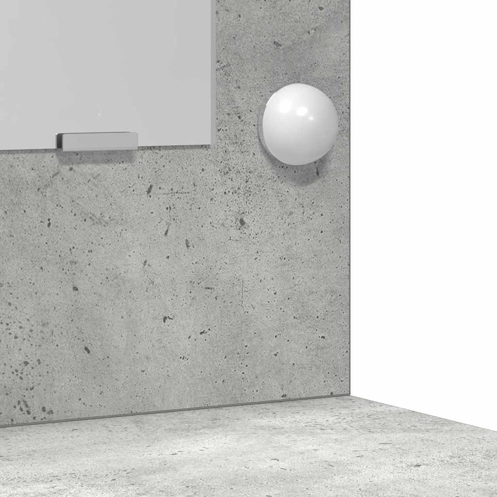 Dressing Table with Drawer 3 pcs Concrete Grey Engineered Wood
