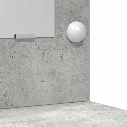 Dressing Table with Drawer 3 pcs Concrete Grey Engineered Wood