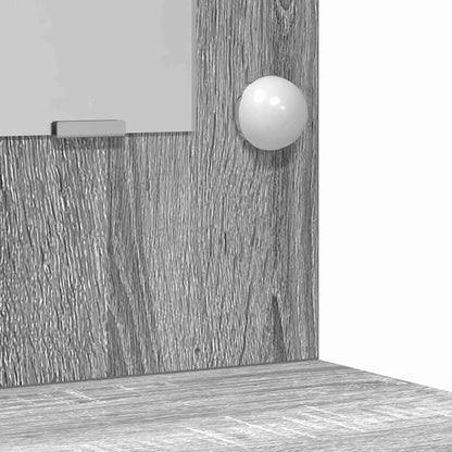 Dressing Table with Drawer 3 pcs Grey Sonoma Engineered Wood