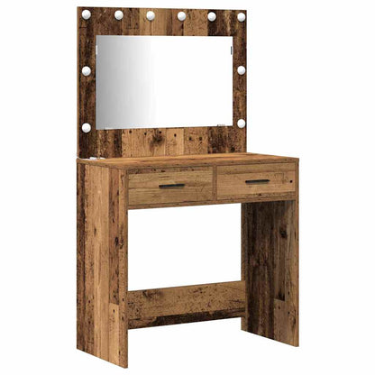 Dressing Table 3 pcs Brown 40 x 41 x 135 cm Engineered wood