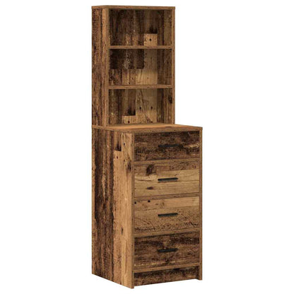 Dressing Table 3 pcs Brown 40 x 41 x 135 cm Engineered wood