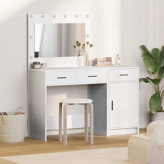Dressing Table 2 pcs White 40 x 41 x 75 cm Engineered Wood